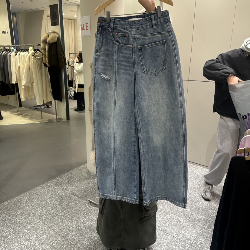 SOF韓國代購㊣女裝新款26春夏熱賣推薦休閑真品人氣牛仔褲春款SOF牛仔褲圖色1