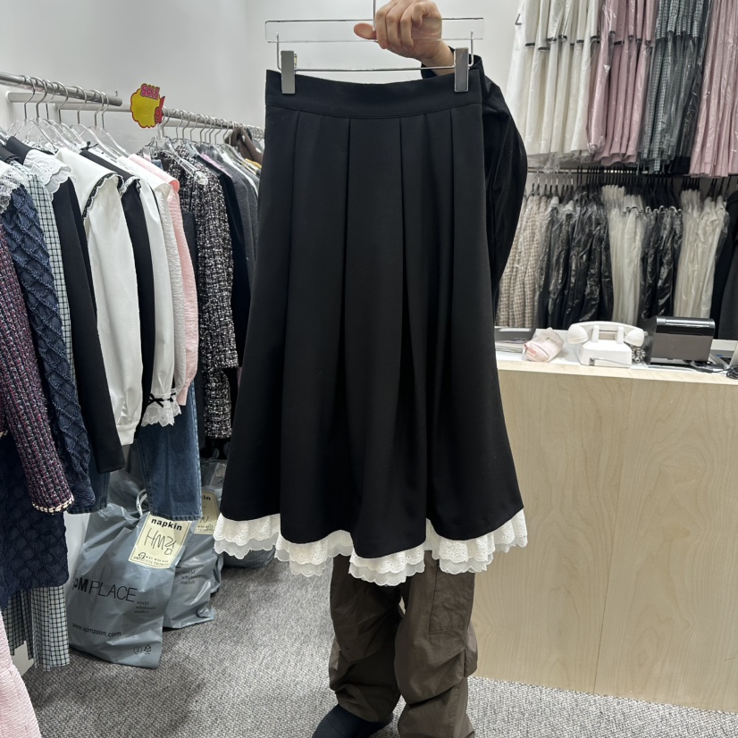 NAPKIN韓國直郵㊣女士新品真品職業時尚熱賣26春夏長裙春款NAPKIN長裙圖色1