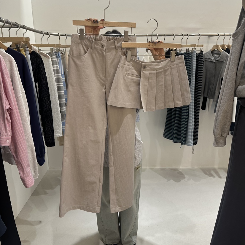 BAGUETTE-P韓國直郵㊣女裝新款熱賣26春夏套裝羊毛披肩春款套裝BAGUETTE-P套裝圖色1