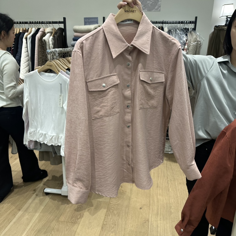 M.G.N韓國代購㊣女裝新品推薦26春夏時尚休閑襯衫蕾絲衫春款MAGNET襯衫/蕾絲衫圖色2