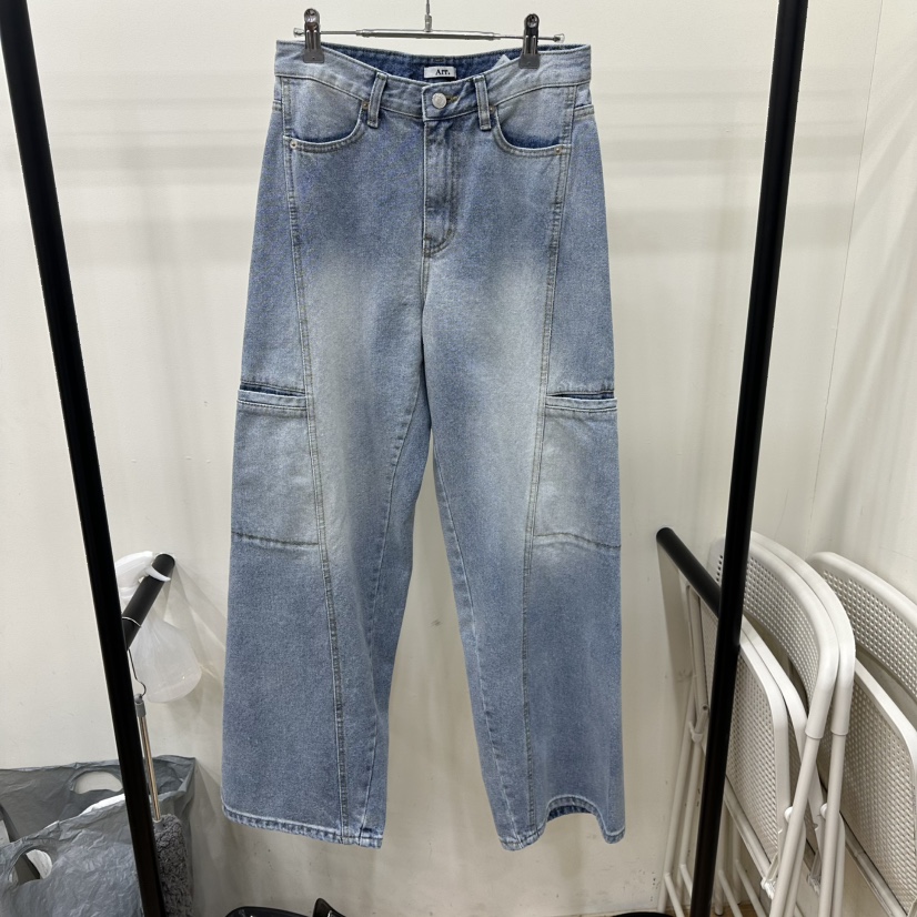 ARR韓國直郵㊣女士新款時尚26春夏推薦真品熱賣職業牛仔褲春款ARR牛仔褲圖色1