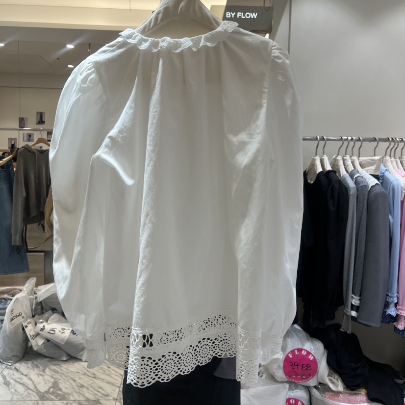 BY FLOW㊣東大門代購女士新款26春夏熱賣人氣襯衫蕾絲衫流蘇BY FLOW襯衫/蕾絲衫