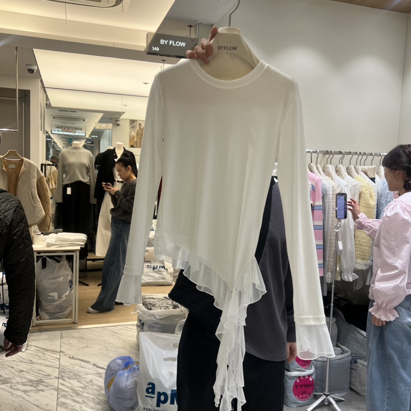 BY FLOW㊣東大門實拍女裝新款熱賣人氣時尚推薦26春夏長袖T恤BY FLOW長袖T恤圖色2