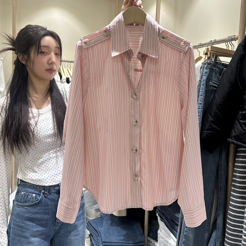 VINTAGE VIBE韓國直郵㊣女裝新品時尚推薦26春夏襯衫蕾絲衫春款VINTAGE VIBE襯衫/蕾絲衫圖色1