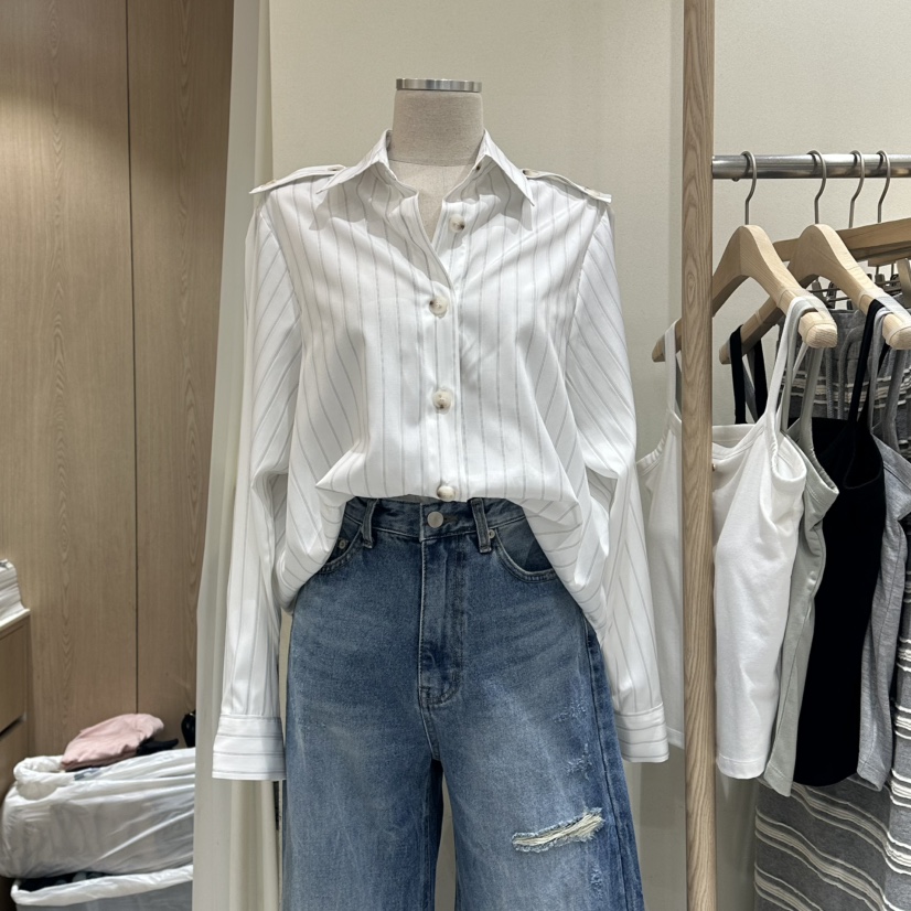 VINTAGE VIBE韓國直郵㊣女裝新品時尚推薦26春夏襯衫蕾絲衫春款VINTAGE VIBE襯衫/蕾絲衫圖色2