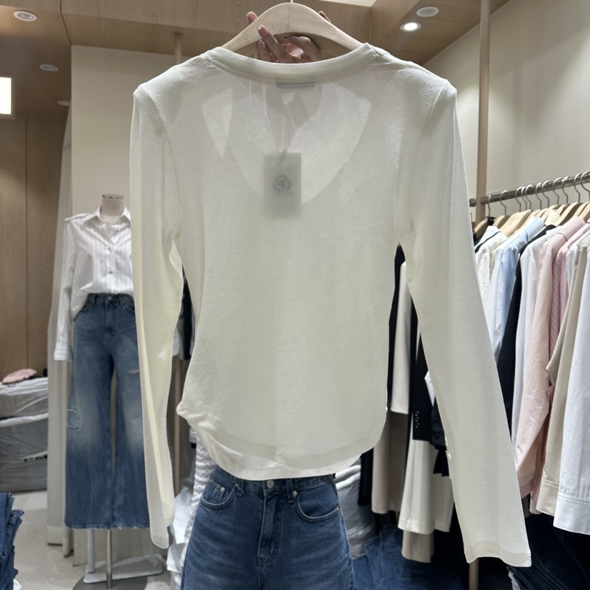 VINTAGE VIBE㊣東大門實拍女士新品熱賣人氣長袖T恤V領春款VINTAGE VIBE長袖T恤