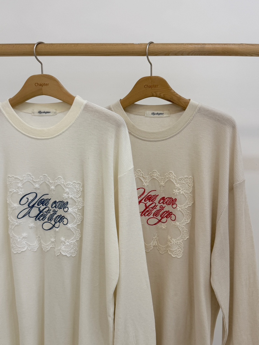 BY CHAPTER韓國直郵㊣女裝新品推薦休閑熱賣長袖T恤春款透明BY Chapter長袖T恤