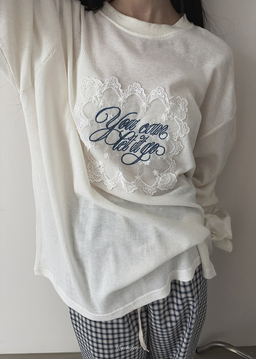 BY CHAPTER韓國直郵㊣女裝新品推薦休閑熱賣長袖T恤春款透明BY Chapter長袖T恤