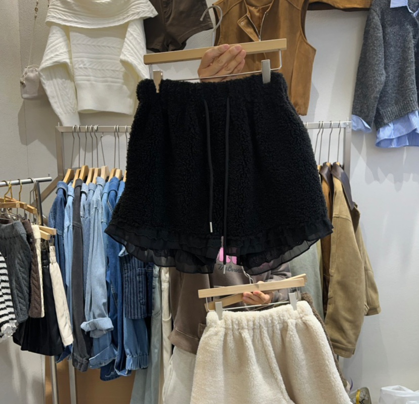 HIPTIQUE㊣東大門代購女士新款真品休閑人氣熱賣職業短褲褶皺HIPTIQUE短褲圖色1