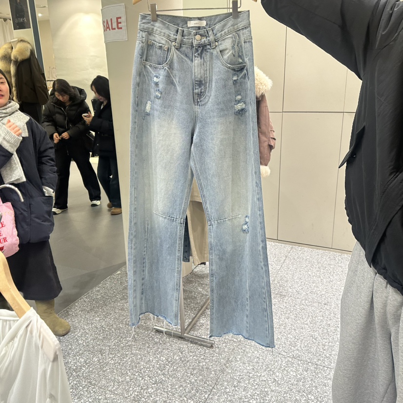 SOF韓國直郵㊣女裝新品時尚26春夏人氣休閑推薦真品牛仔褲春款SOF牛仔褲圖色1