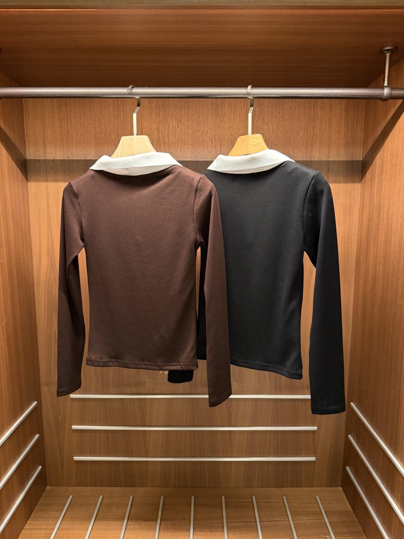 CLOTH㊣東大門實拍女裝新款真品推薦時尚休閑長袖T恤假兩件CLOTH長袖T恤