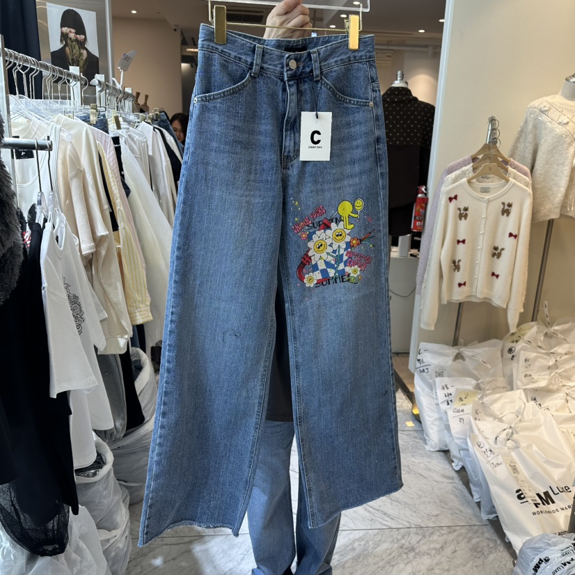 CHEAP-CHIC東大門直郵㊣女士新品熱賣人氣推薦職業牛仔褲春款CHEAP-CHIC/CHARLES THE SECOND牛仔褲圖色1