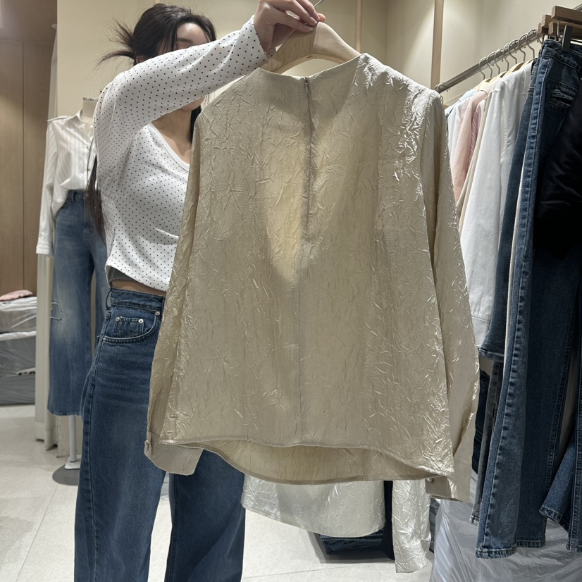 VINTAGE VIBE㊣東大門實拍女士新品人氣時尚襯衫蕾絲衫春款VINTAGE VIBE襯衫/蕾絲衫