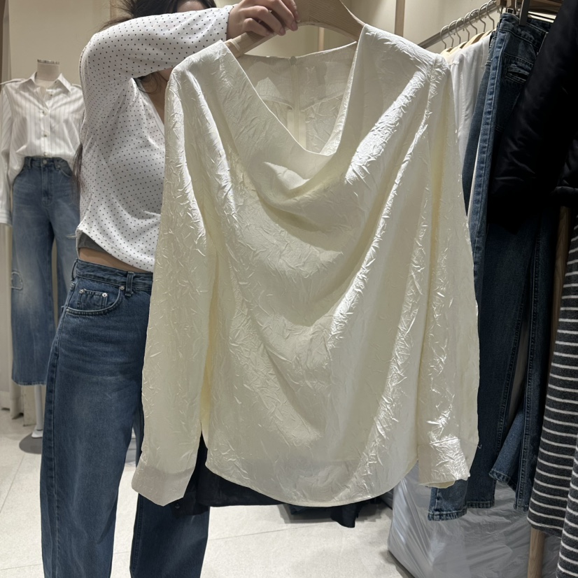 VINTAGE VIBE㊣東大門實拍女士新品人氣時尚襯衫蕾絲衫春款VINTAGE VIBE襯衫/蕾絲衫圖色1