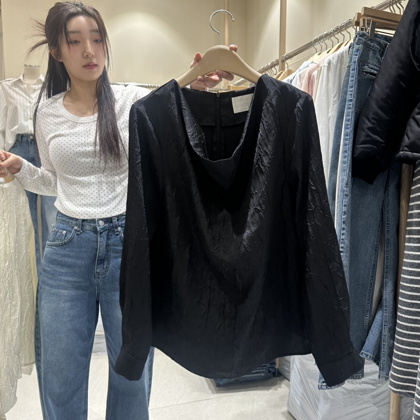 VINTAGE VIBE㊣東大門實拍女士新品人氣時尚襯衫蕾絲衫春款VINTAGE VIBE襯衫/蕾絲衫圖色3