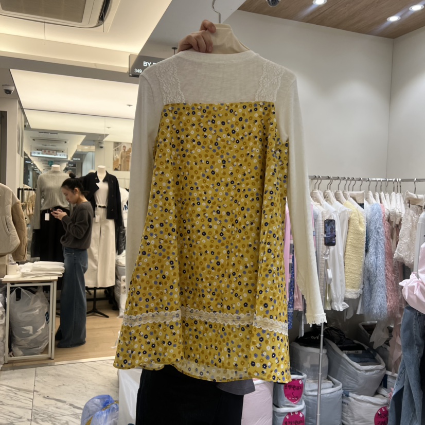 BY FLOW韓國代購㊣女裝新品熱賣26春夏時尚連衣裙不含內搭BY FLOW連衣裙