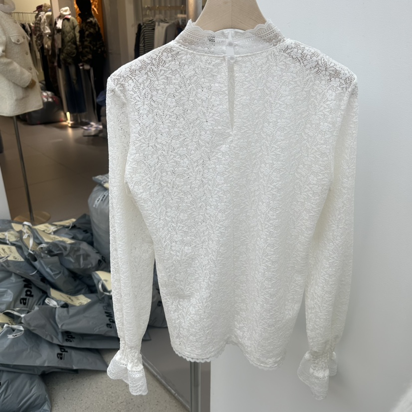 JUJU東大門直郵㊣女士新品人氣休閑熱賣時尚推薦襯衫蕾絲衫JUJU襯衫/蕾絲衫