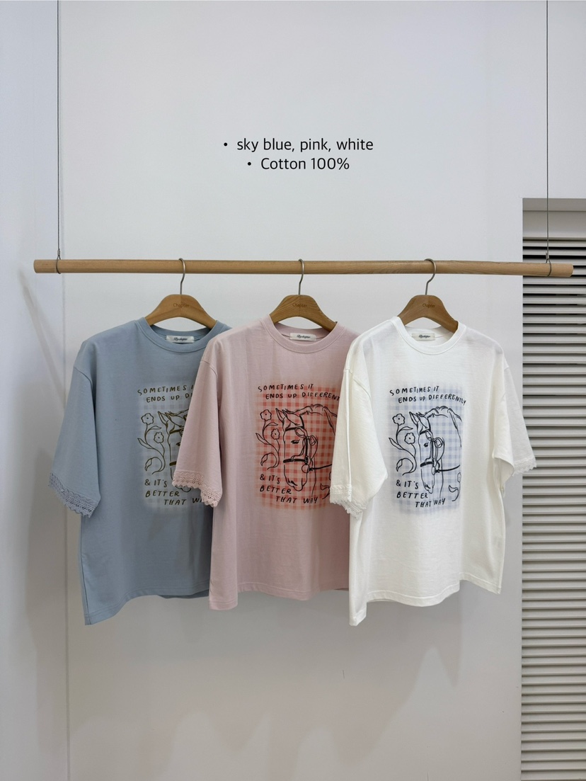 BY CHAPTER東大門直郵㊣女士新品真品職業人氣26春夏T恤春款BY ChapterT恤