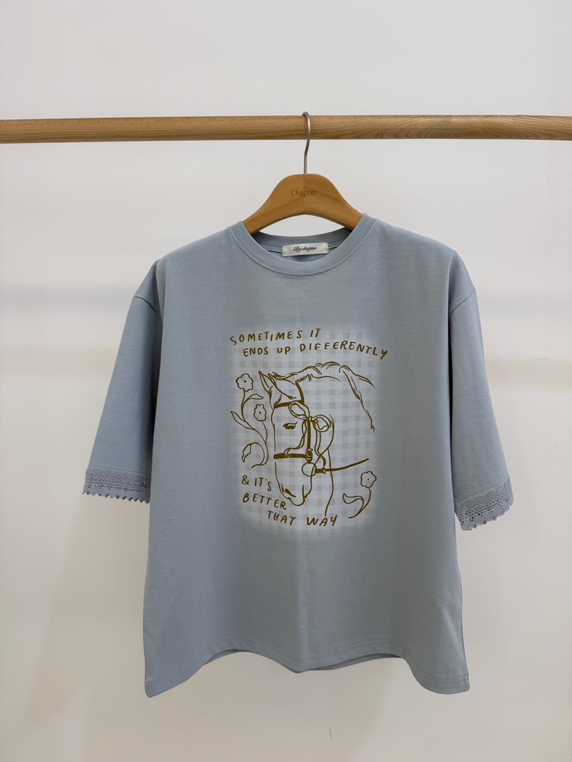 BY CHAPTER東大門直郵㊣女士新品真品職業人氣26春夏T恤春款BY ChapterT恤圖色2