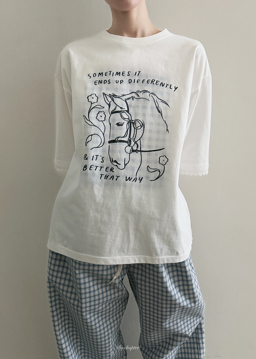 BY CHAPTER東大門直郵㊣女士新品真品職業人氣26春夏T恤春款BY ChapterT恤圖色3