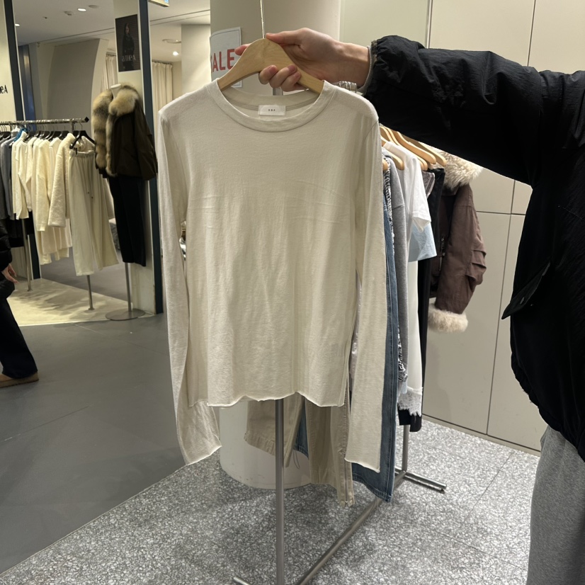 SOF㊣東大門實拍女士新款休閑人氣時尚推薦職業長袖T恤春款SOF長袖T恤圖色2