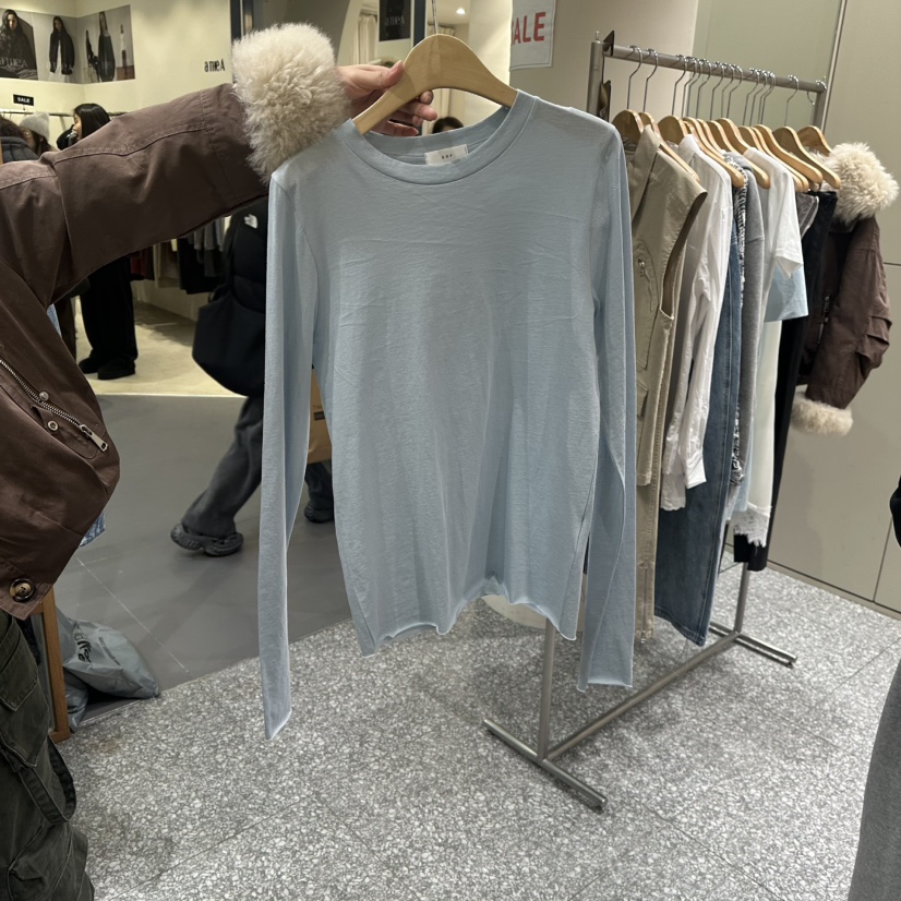 SOF㊣東大門實拍女士新款休閑人氣時尚推薦職業長袖T恤春款SOF長袖T恤圖色4