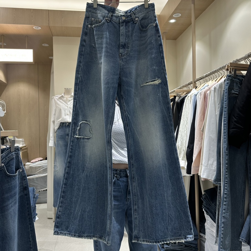 VINTAGE VIBE㊣東大門實拍女裝新品職業真品推薦牛仔褲春款VINTAGE VIBE牛仔褲圖色1