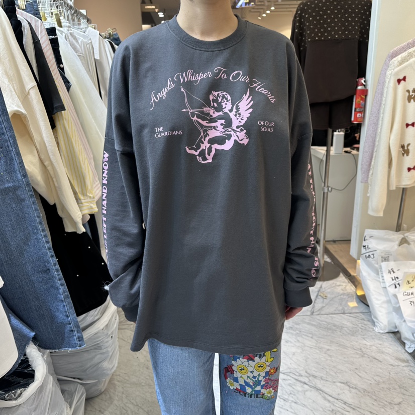 CHEAP-CHIC㊣東大門代購女裝新款真品職業推薦長袖T恤春款CHEAP-CHIC/CHARLES THE SECOND長袖T恤圖色2