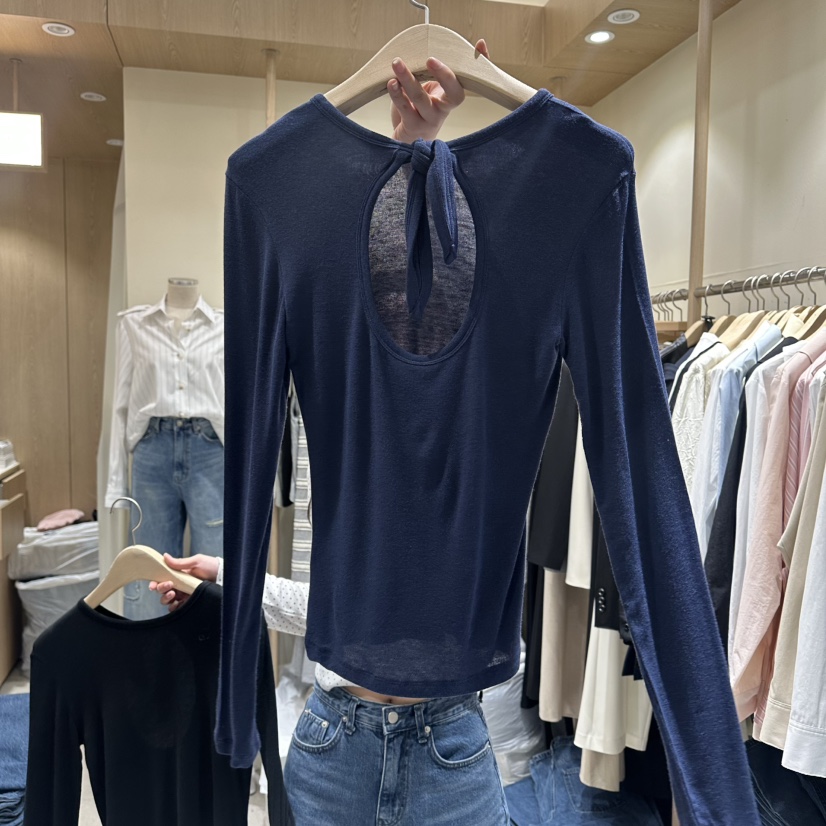 VINTAGE VIBE㊣東大門實拍女裝新款推薦時尚人氣長袖T恤春款VINTAGE VIBE長袖T恤