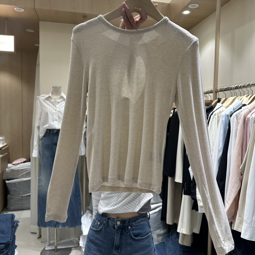 VINTAGE VIBE㊣東大門實拍女裝新款推薦時尚人氣長袖T恤春款VINTAGE VIBE長袖T恤圖色1