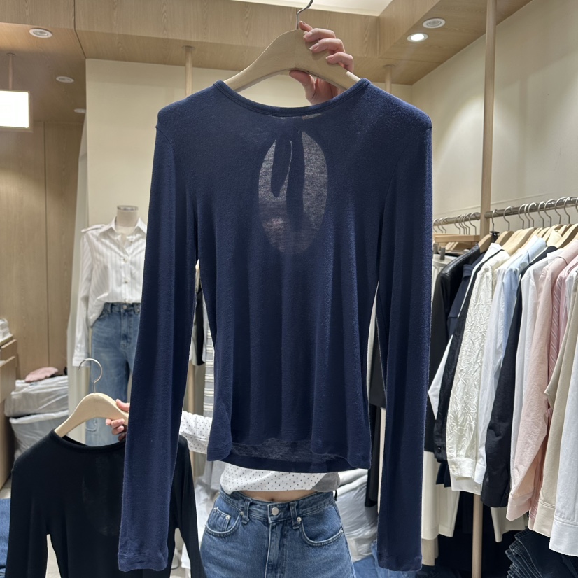 VINTAGE VIBE㊣東大門實拍女裝新款推薦時尚人氣長袖T恤春款VINTAGE VIBE長袖T恤圖色2