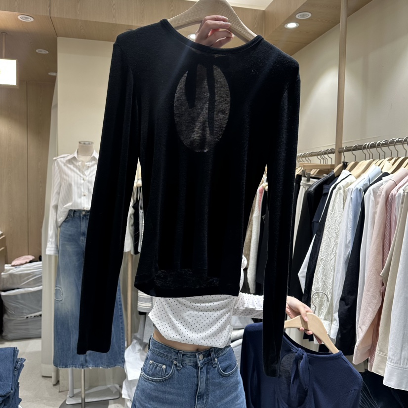 VINTAGE VIBE㊣東大門實拍女裝新款推薦時尚人氣長袖T恤春款VINTAGE VIBE長袖T恤圖色3