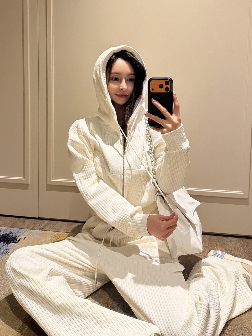 CLOTH㊣東大門代購女裝新款休閑人氣時尚推薦真品套裝拉鏈套裝CLOTH套裝