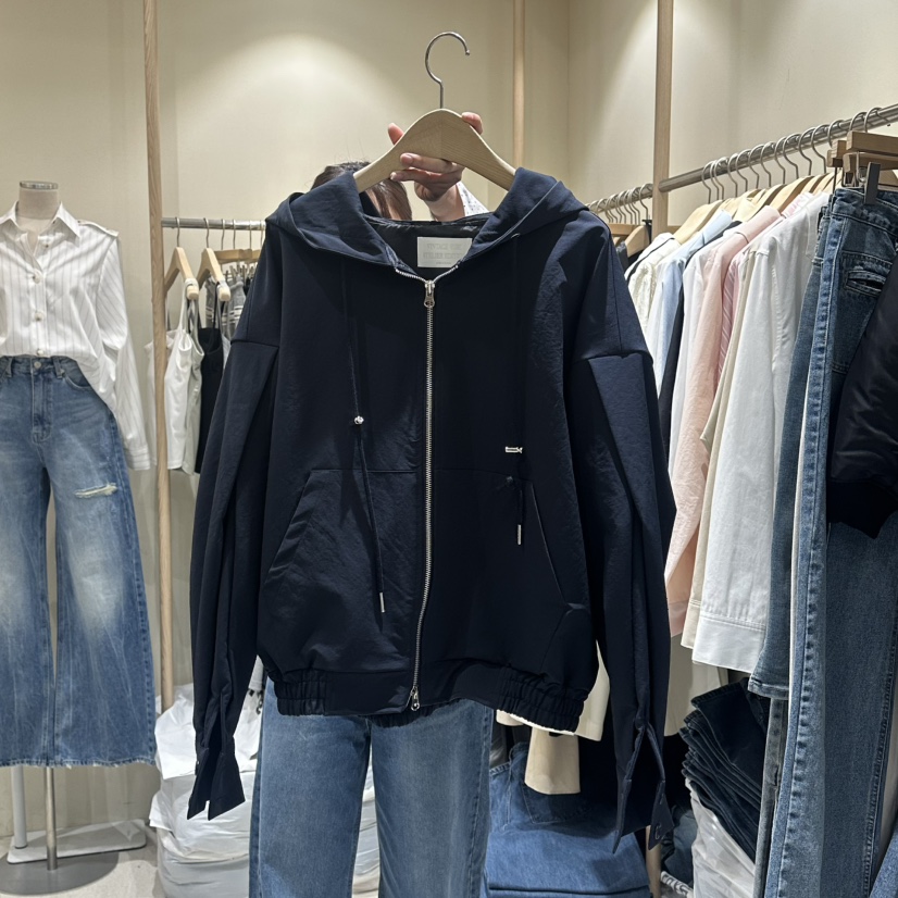 VINTAGE VIBE㊣東大門代購女士新品真品職業休閑衛衣春款褶裥VINTAGE VIBE衛衣圖色2