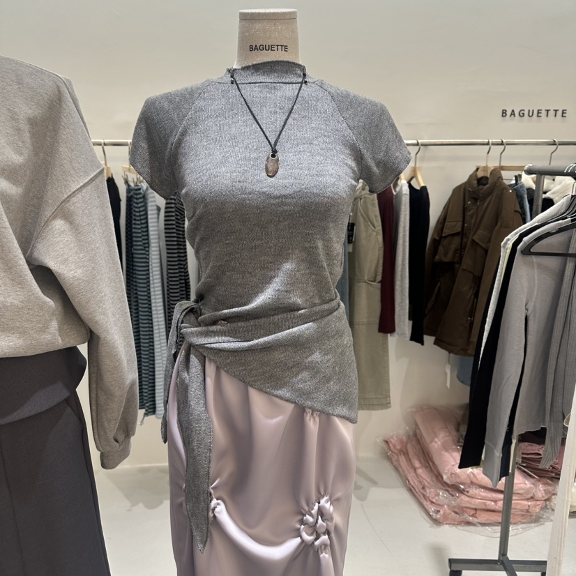 BAGUETTE-P㊣東大門實拍女裝新款真品時尚套裝春款圍巾寬松BAGUETTE-P套裝圖色2