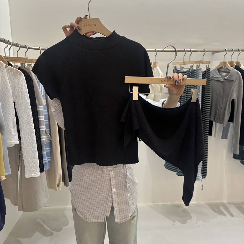 BAGUETTE-P㊣東大門實拍女裝新款真品時尚套裝春款圍巾寬松BAGUETTE-P套裝圖色3