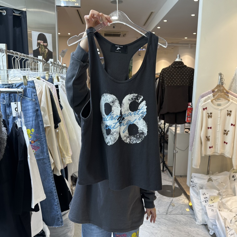 CHEAP-CHIC韓國代購女士新品職業時尚熱賣推薦吊帶背心春款CHEAP-CHIC/CHARLES THE SECOND吊帶/背心圖色2