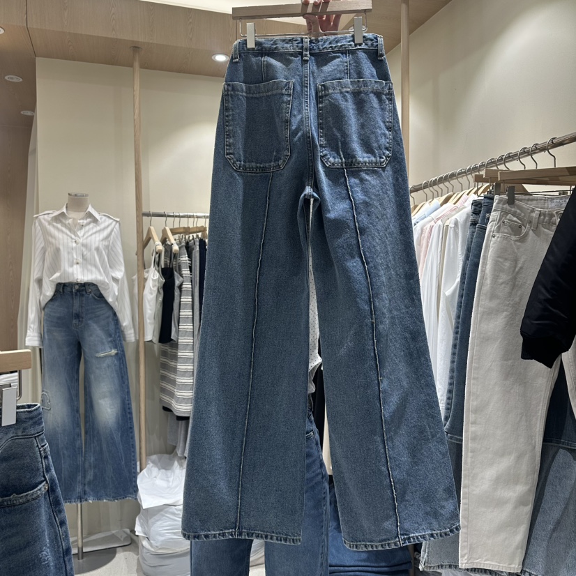 VINTAGE VIBE韓國直郵女士新品休閑時尚推薦人氣牛仔褲春款VINTAGE VIBE牛仔褲