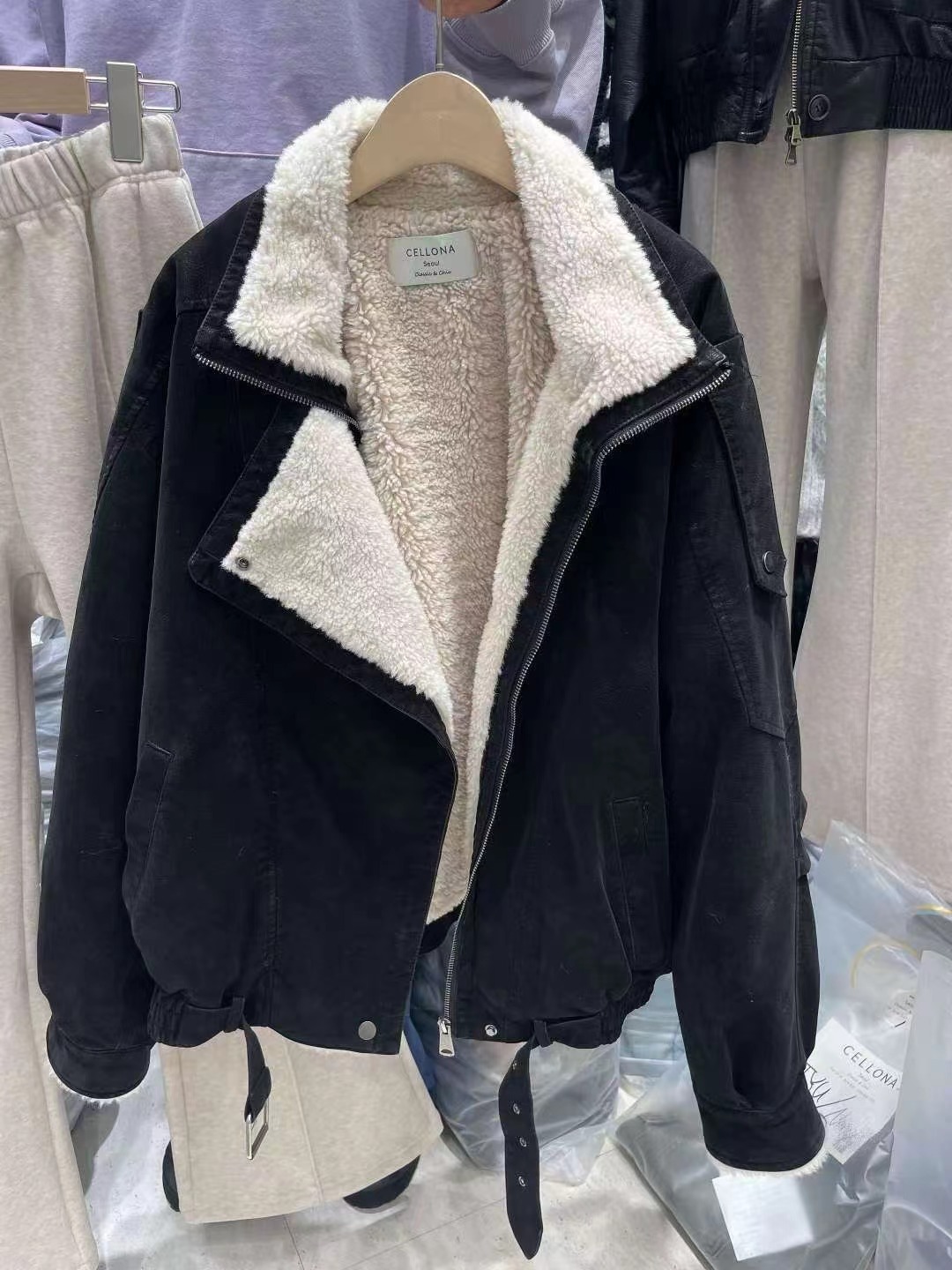 CELLONA東大門實拍女裝新款25秋冬推薦時尚熱賣人氣職業夾克CELLONA夾克圖色1