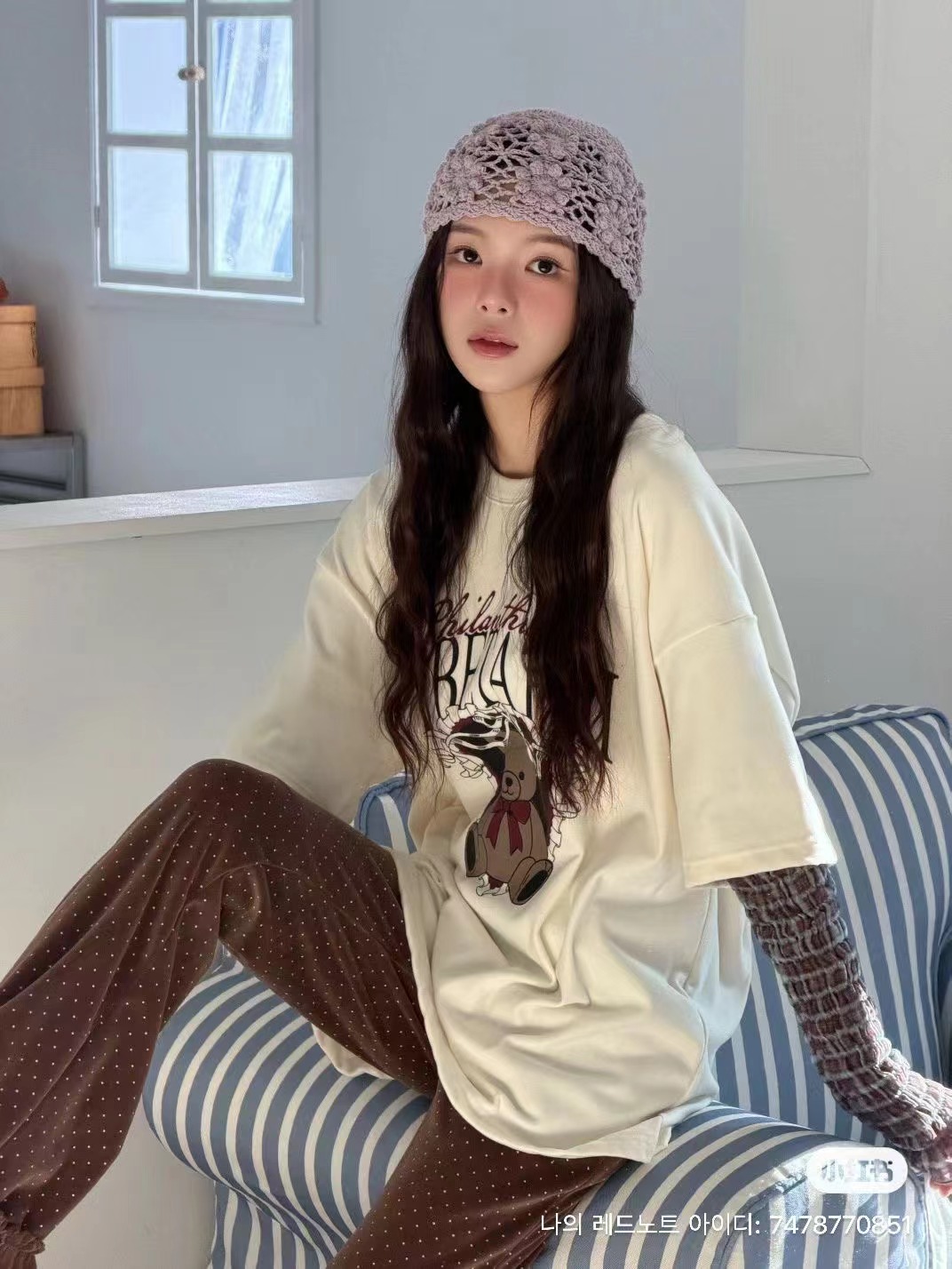 GISELE韓國直郵女裝新款休閑熱賣25秋冬職業長袖T恤假兩件GISELE長袖T恤圖色1