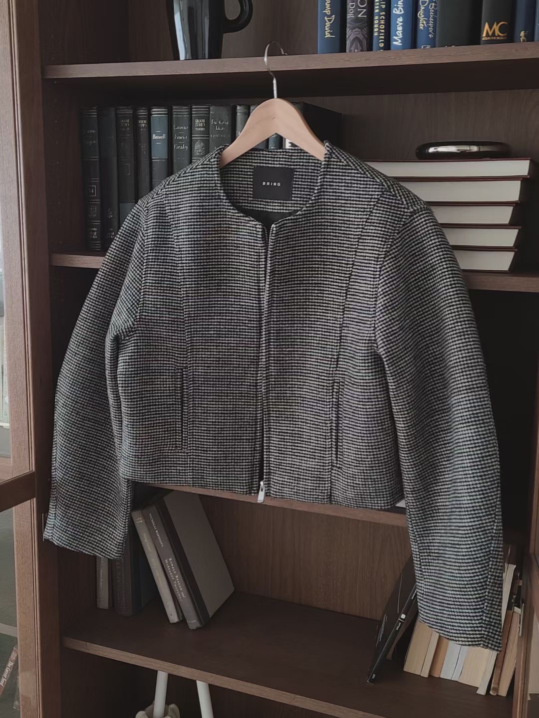 BRING東大門實拍女士新款人氣熱賣職業25秋冬時尚休閑夾克BRING夾克圖色1