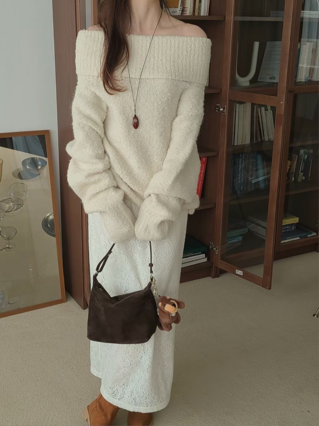 BRING韓國直郵女裝新款時尚熱賣職業25秋冬推薦人氣休閑長裙BRING長裙