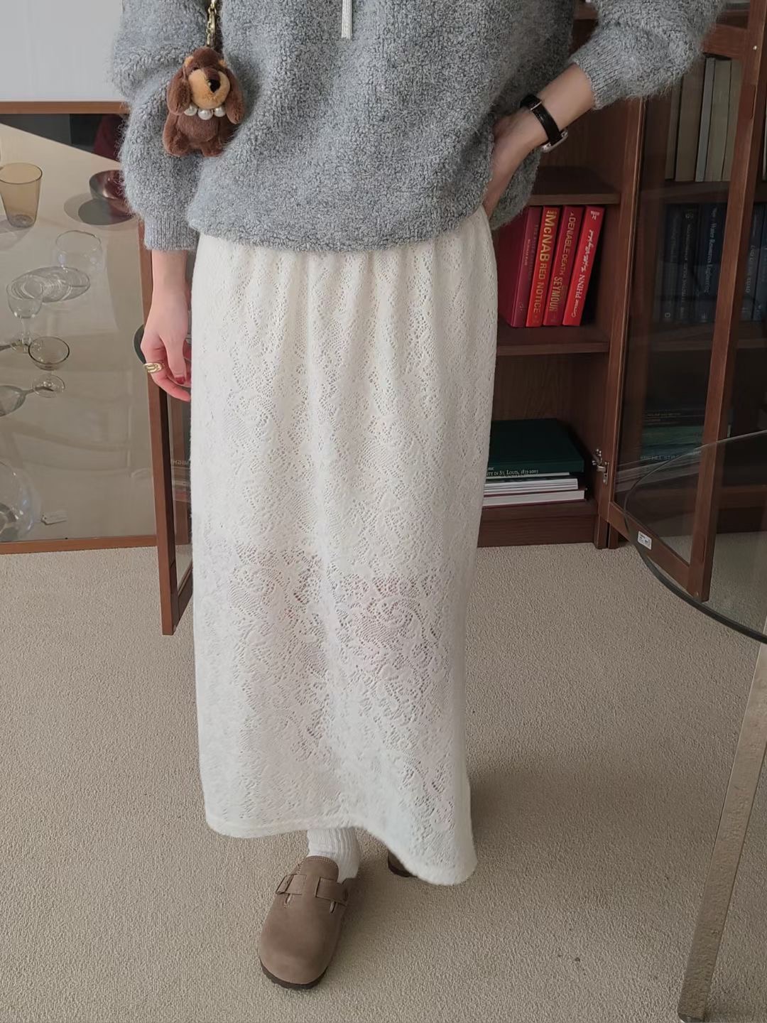 BRING韓國直郵女裝新款時尚熱賣職業25秋冬推薦人氣休閑長裙BRING長裙