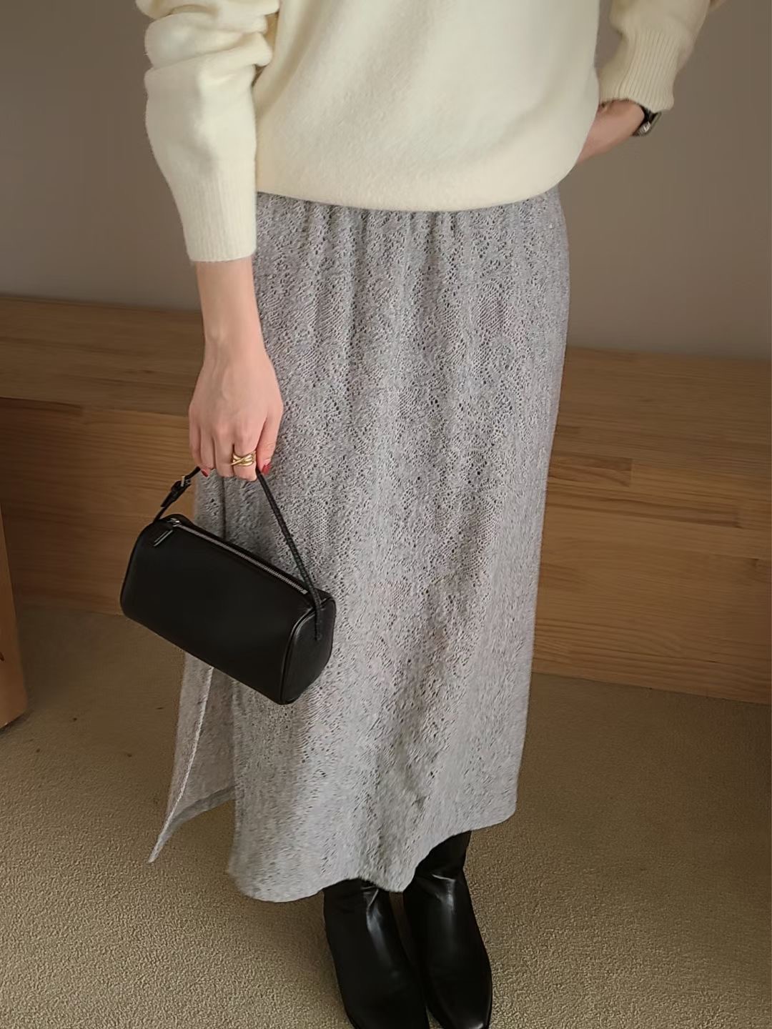 BRING韓國直郵女裝新款時尚熱賣職業25秋冬推薦人氣休閑長裙BRING長裙圖色1