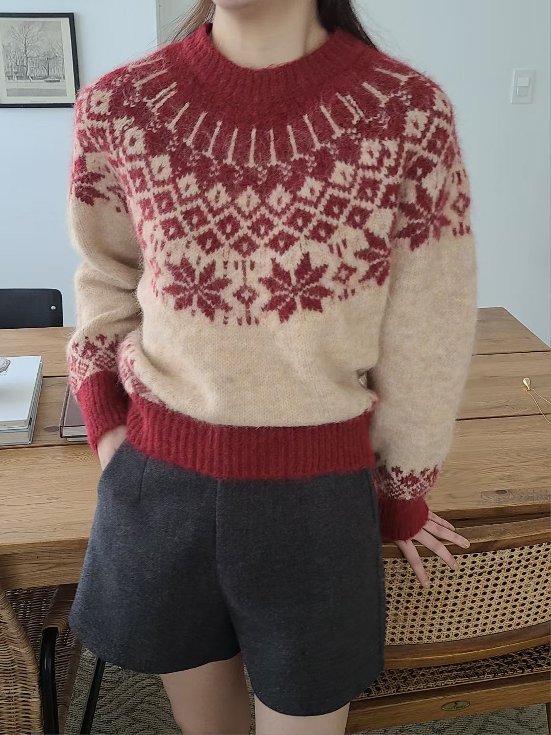 BRING韓國直郵女裝新品職業推薦熱賣時尚25秋冬休閑針織衫BRING針織衫圖色1