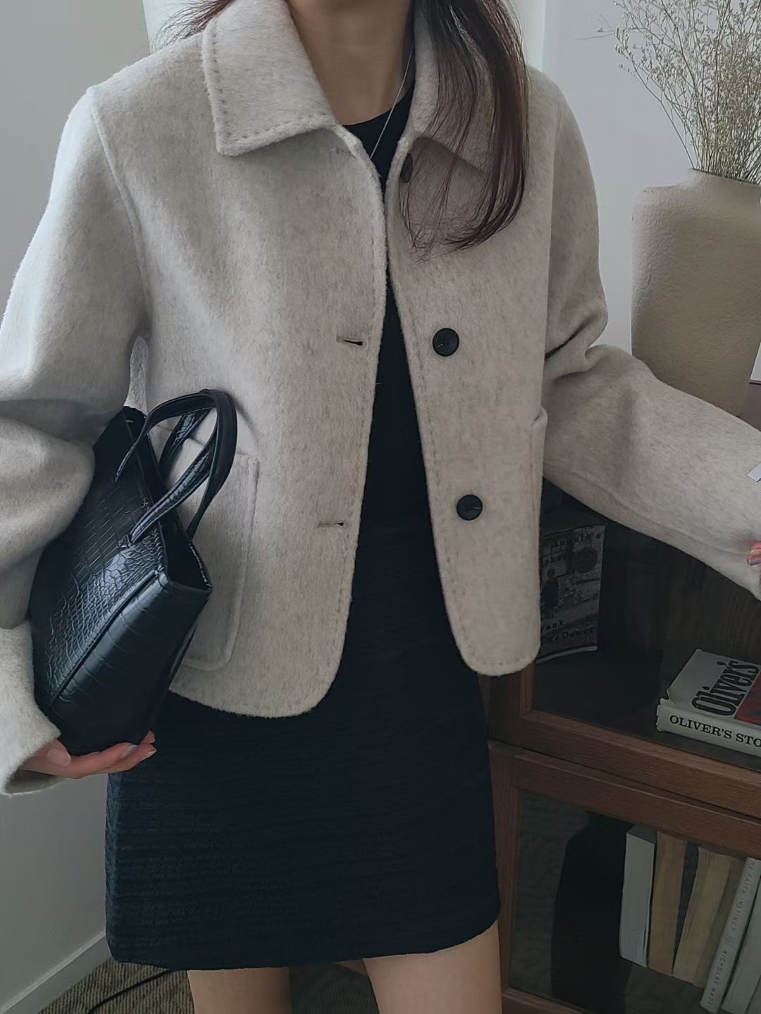 BRING韓國直郵女士新品推薦人氣休閑25秋冬時尚熱賣短款大衣BRING短款大衣