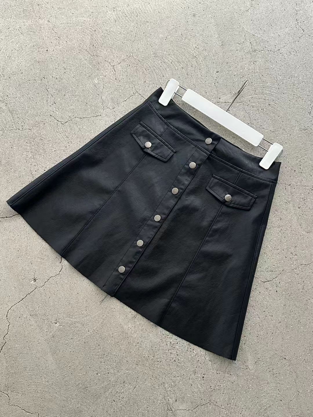 RARASHOW韓國直郵女士新款人氣時尚職業半身裙中短裙皮革RARASHOW半身裙/中短裙