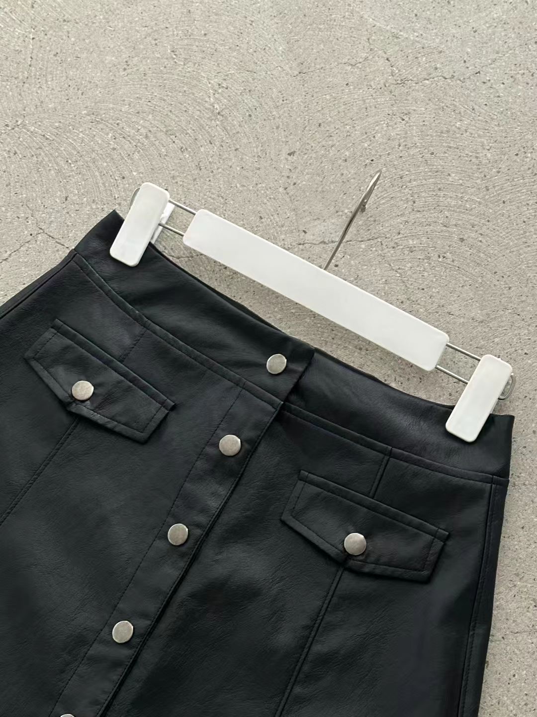 RARASHOW韓國直郵女士新款人氣時尚職業半身裙中短裙皮革RARASHOW半身裙/中短裙