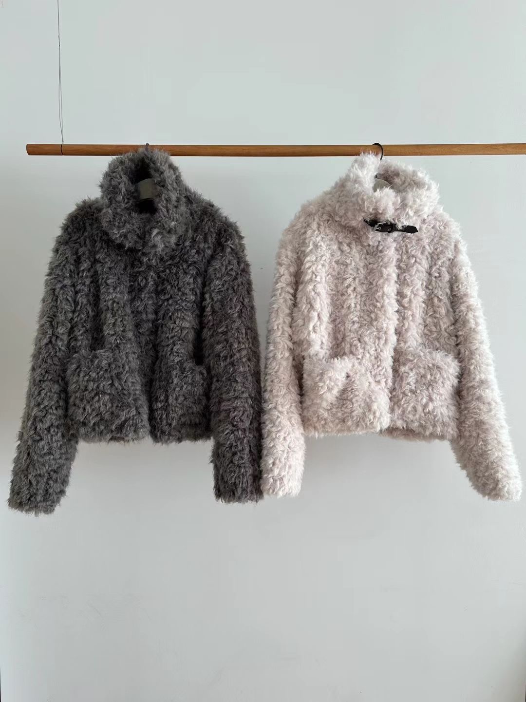 RARASHOW東大門直郵女裝新品職業推薦25秋冬熱賣夾克毛皮RARASHOW夾克