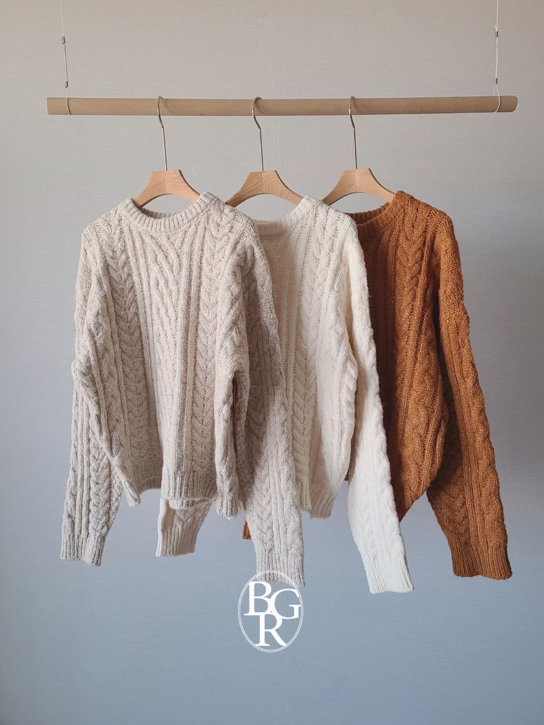 BRING韓國代購女士新品熱賣25秋冬休閑推薦時尚人氣針織衫BRING針織衫圖色2左二色